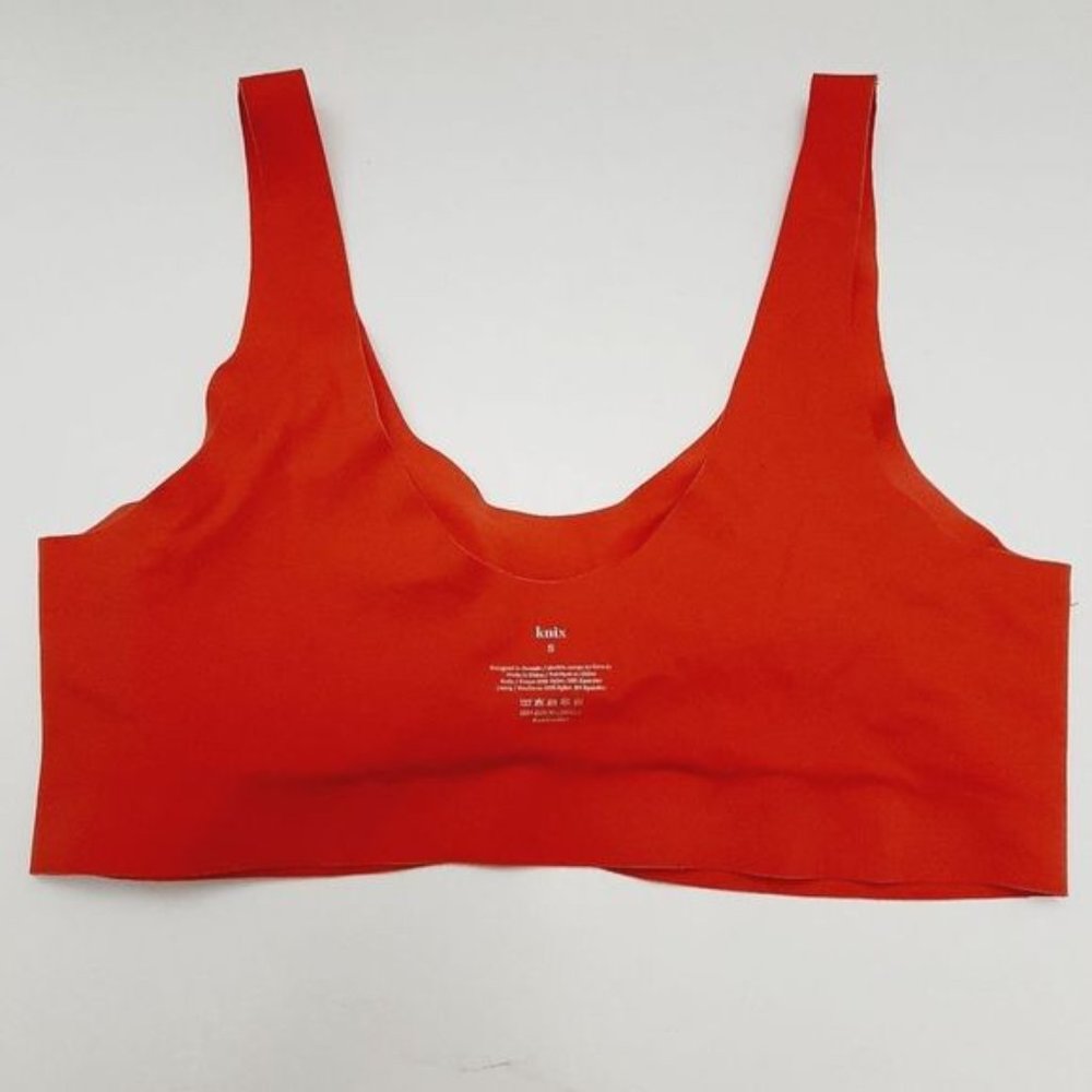 KNIX Sports Bra Seamless Pullover Padded Cups Pink Sz S - Picture 14 of 15
